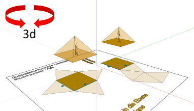 Geometrie; Körper mit ebenen Flächen (Polyeder); Pyramide; Oberfläche - Abwicklung, Netze